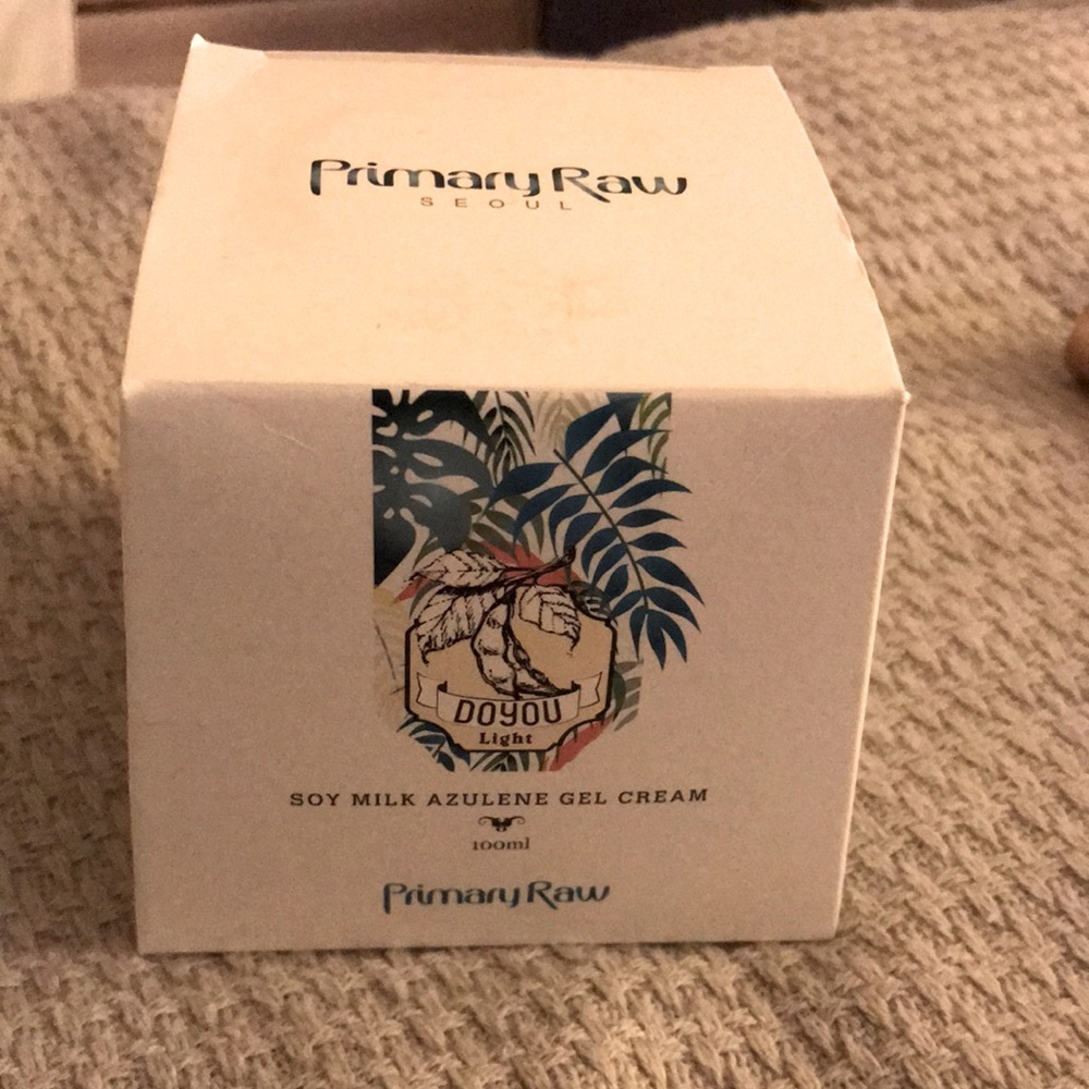 Primary Raw Soy Milk Azulene Gel Cream Moisturizer